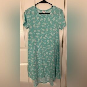 5/$25 Lularoe Kermit The Frog Carly Dress Size XXS